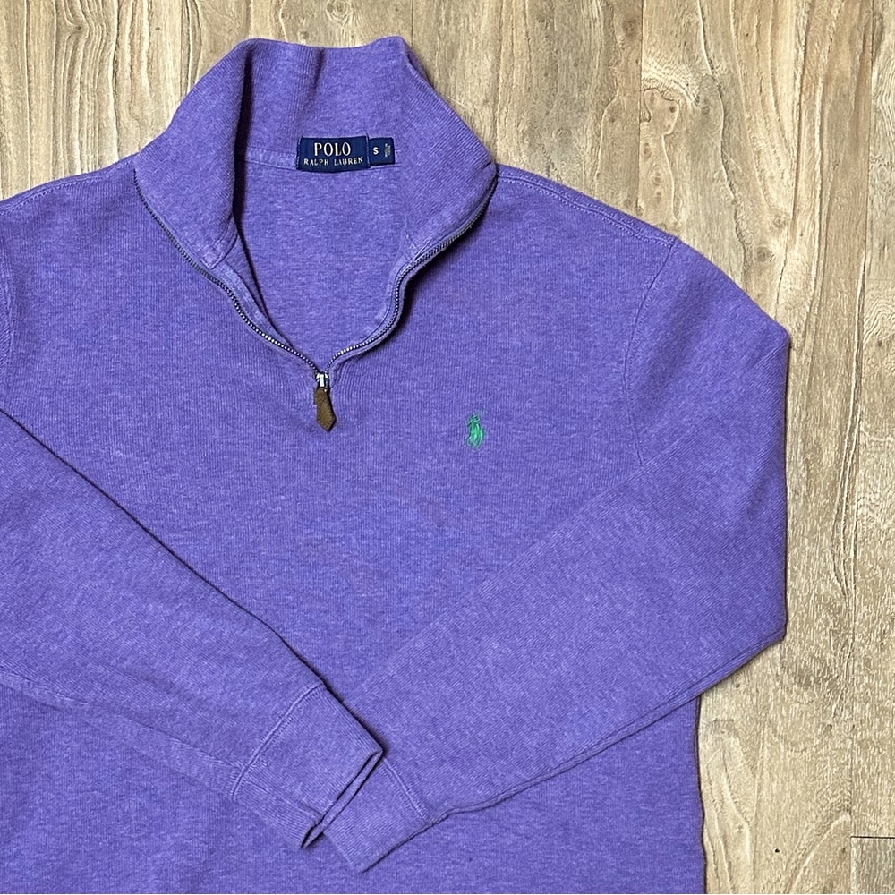 **POLO RALPH LAUREN** zip up sweater SIZE SMALL